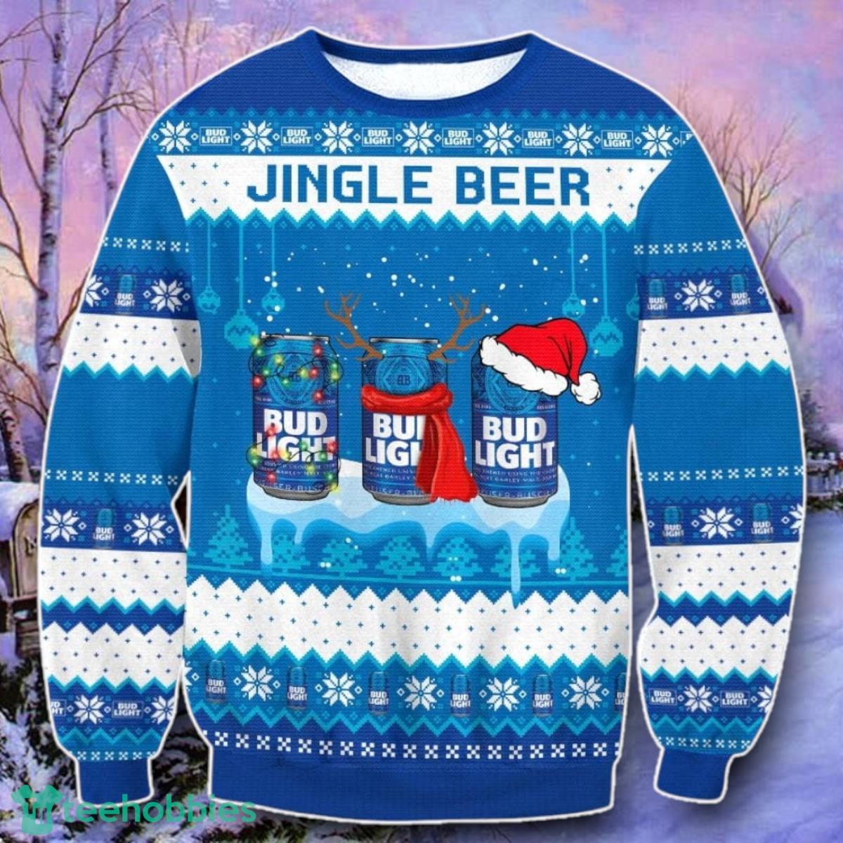 Bud Light Jingle Beer Ugly 3D Sweater Style Gift