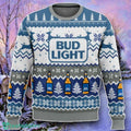 Bud Light Ugly Christmas 3D Sweater Style Gift
