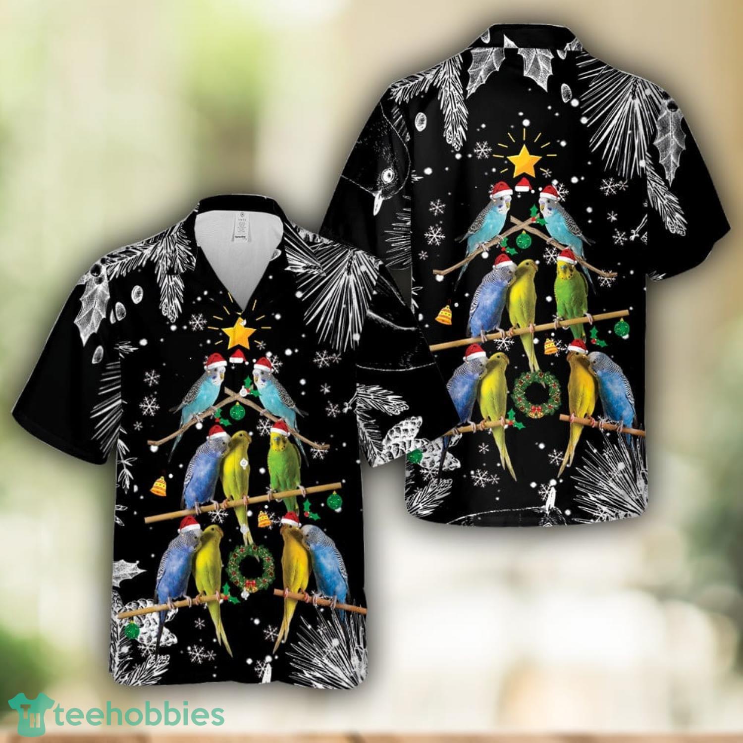 Budgie Bird Christmas Hawaiian Shirt Beach Shirt