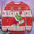Budweiser Grinch Ugly 3D Sweater Style Gift