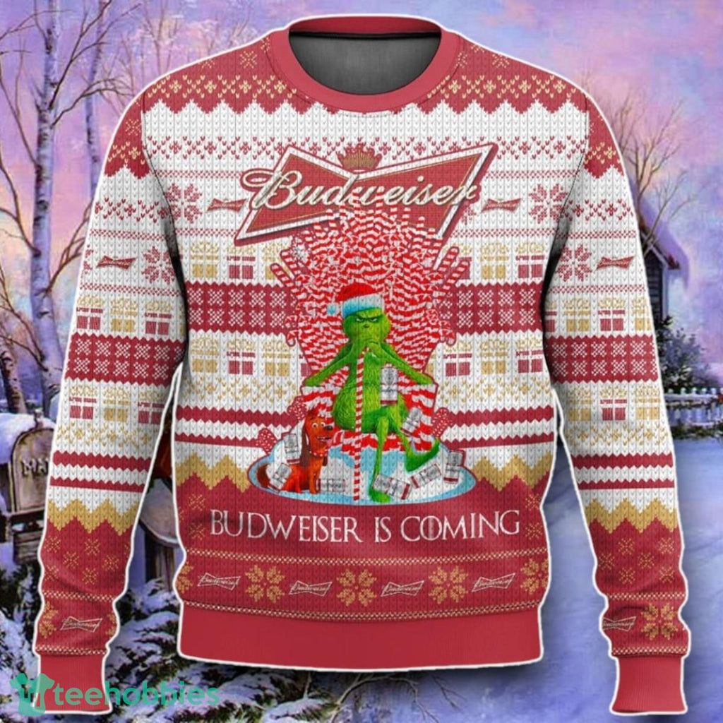 Budweiser Is Coming Ugly 3D Sweater Style Gift