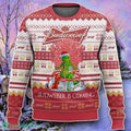 Budweiser Is Coming Ugly 3D Sweater Style Gift
