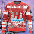 Budweiser It’s The Most Wonderful Time For A Beer Ugly 3D Sweater Style Gift