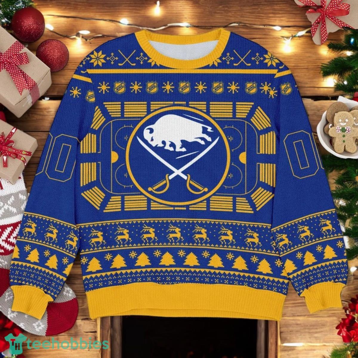 Buffalo Sabres NHL Ugly Christmas Sweater Team Holiday Christmas Gift