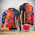 Burger King USA Flag 3D Sweater For Men Women