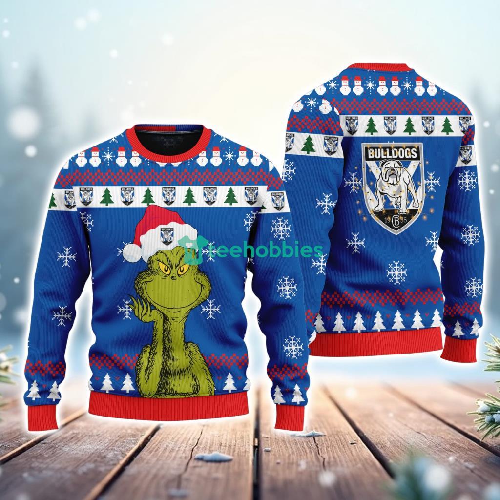 Canterbury-Bankstown Bulldogs NRL The Grinch Funny Merry Christmas Uglly Sweater 3D New Trend