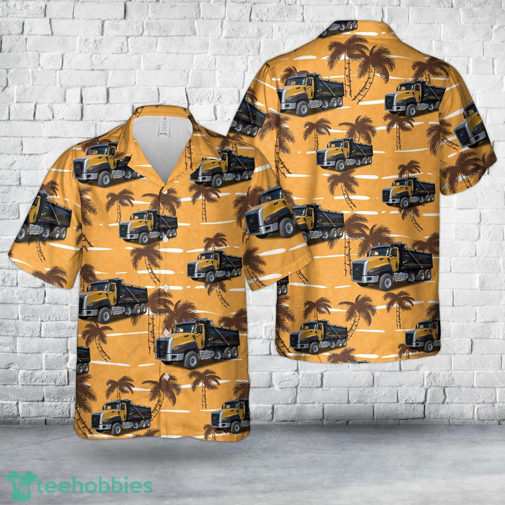 Cat CT660 Dump Truck Hawaiian Shirt Aloha Beach Shirt