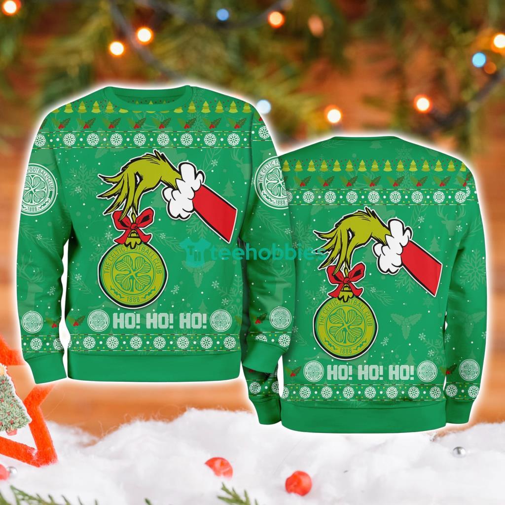 Celtic Grinch Hand Ugly Christmas Sweater 3D