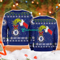 Chelsea Fc Grinch Hand Ugly Christmas Sweater 3D