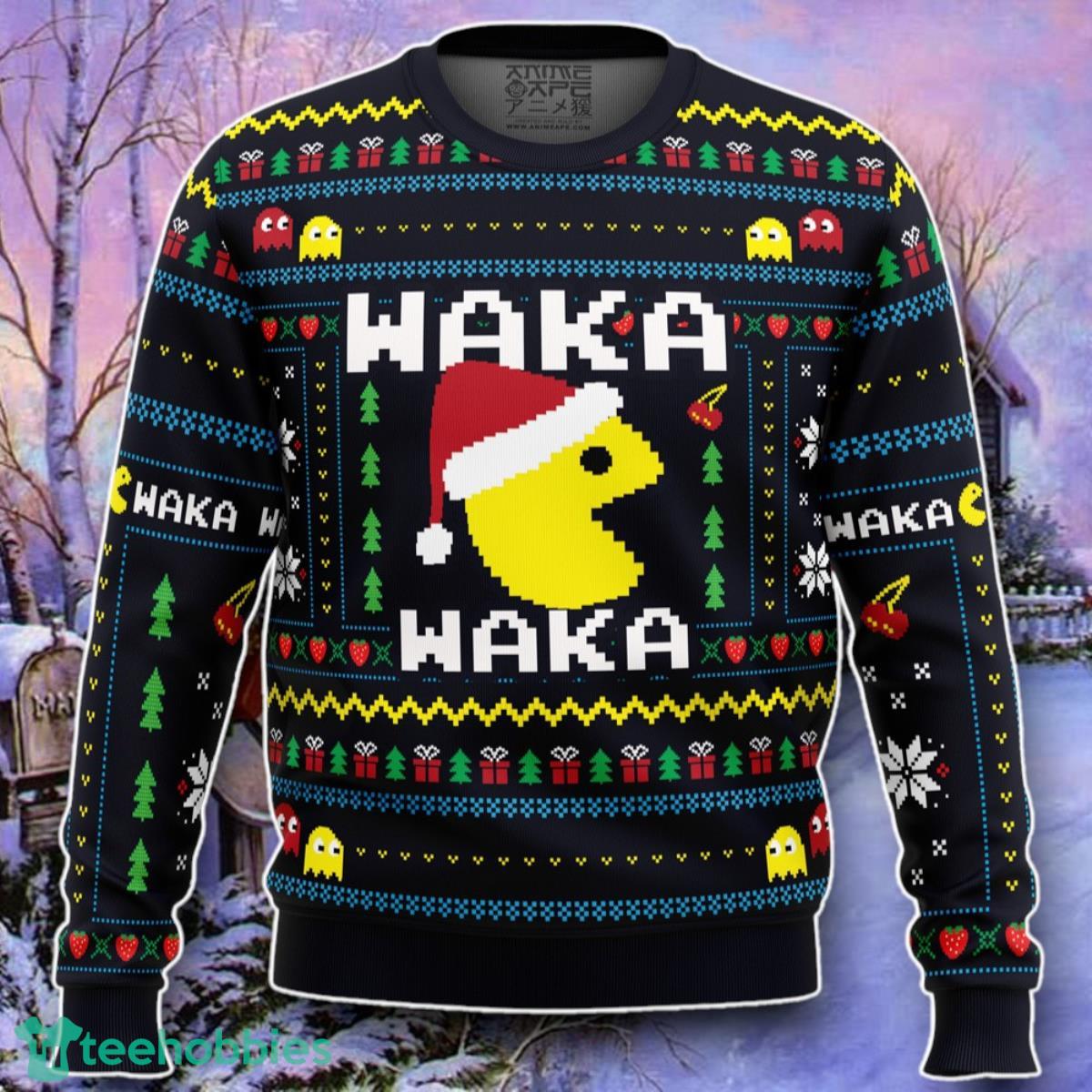 Christmas Arcade Pac-Man Ugly Christmas 3D Sweater Style Gift