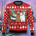 Christmas Bears We Bare Bears Ugly Christmas 3D Sweater Style Gift
