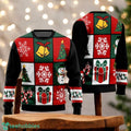 Christmas Bells and Snowflakes Ugly Sweater Holiday Gift Sweater