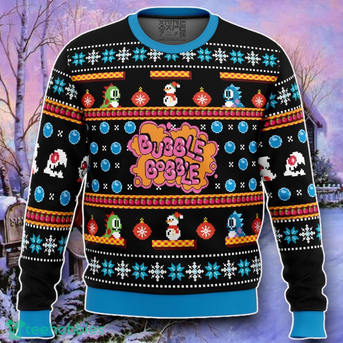 Christmas Bubble Bobble Ugly Christmas 3D Sweater Style Gift