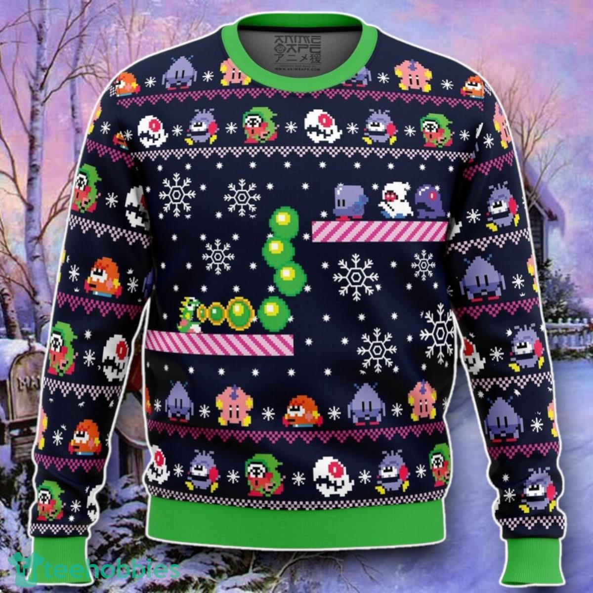 Christmas Bubble Bubble Bobble Ugly Christmas 3D Sweater Style Gift
