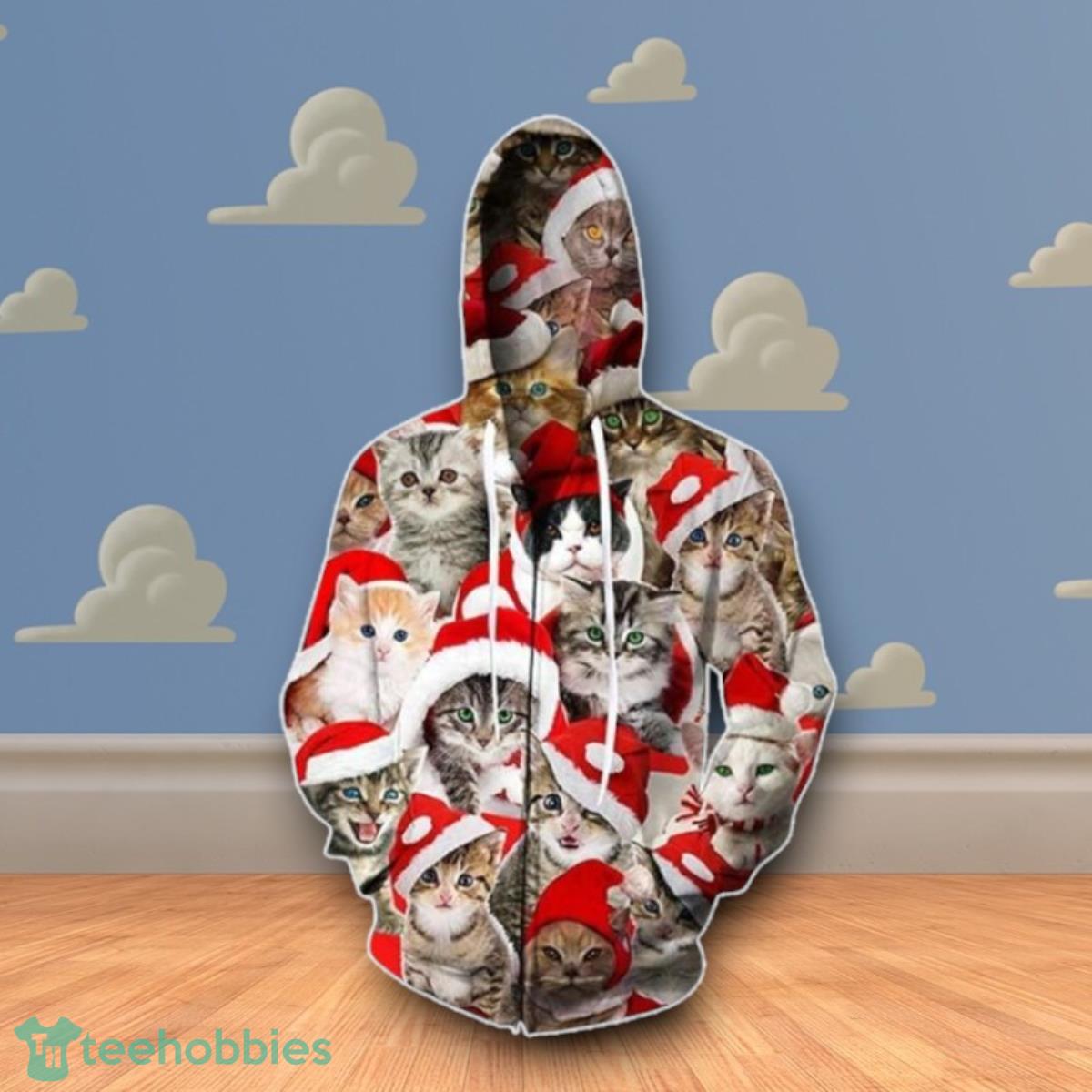 Christmas Cats Ped 3D Hoodie Impressive Gift