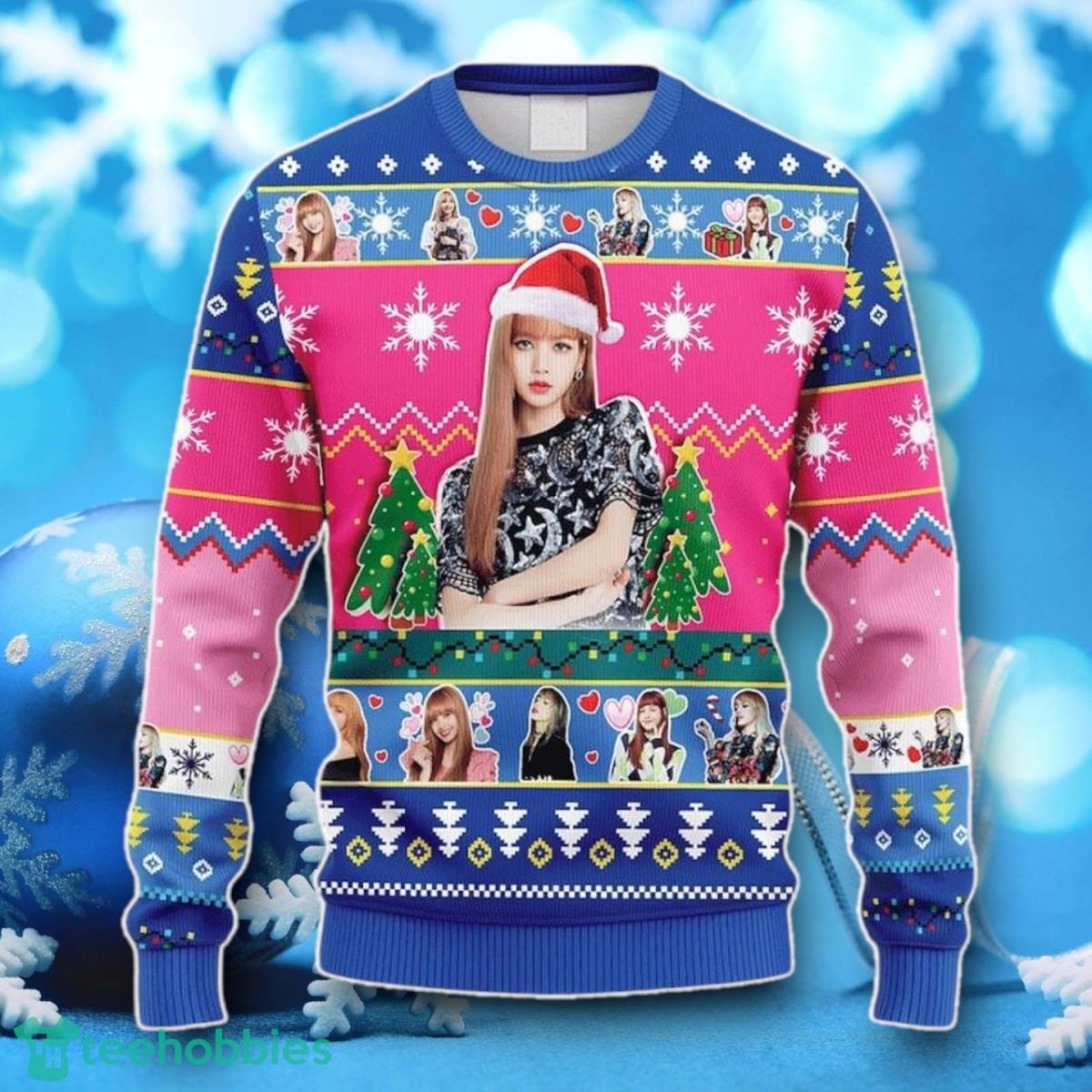 Christmas Gift, Lisa Ugly Sweater, Lisa Black Pink Sweatshirt, Born Pink Sweatshirt Unique Gift