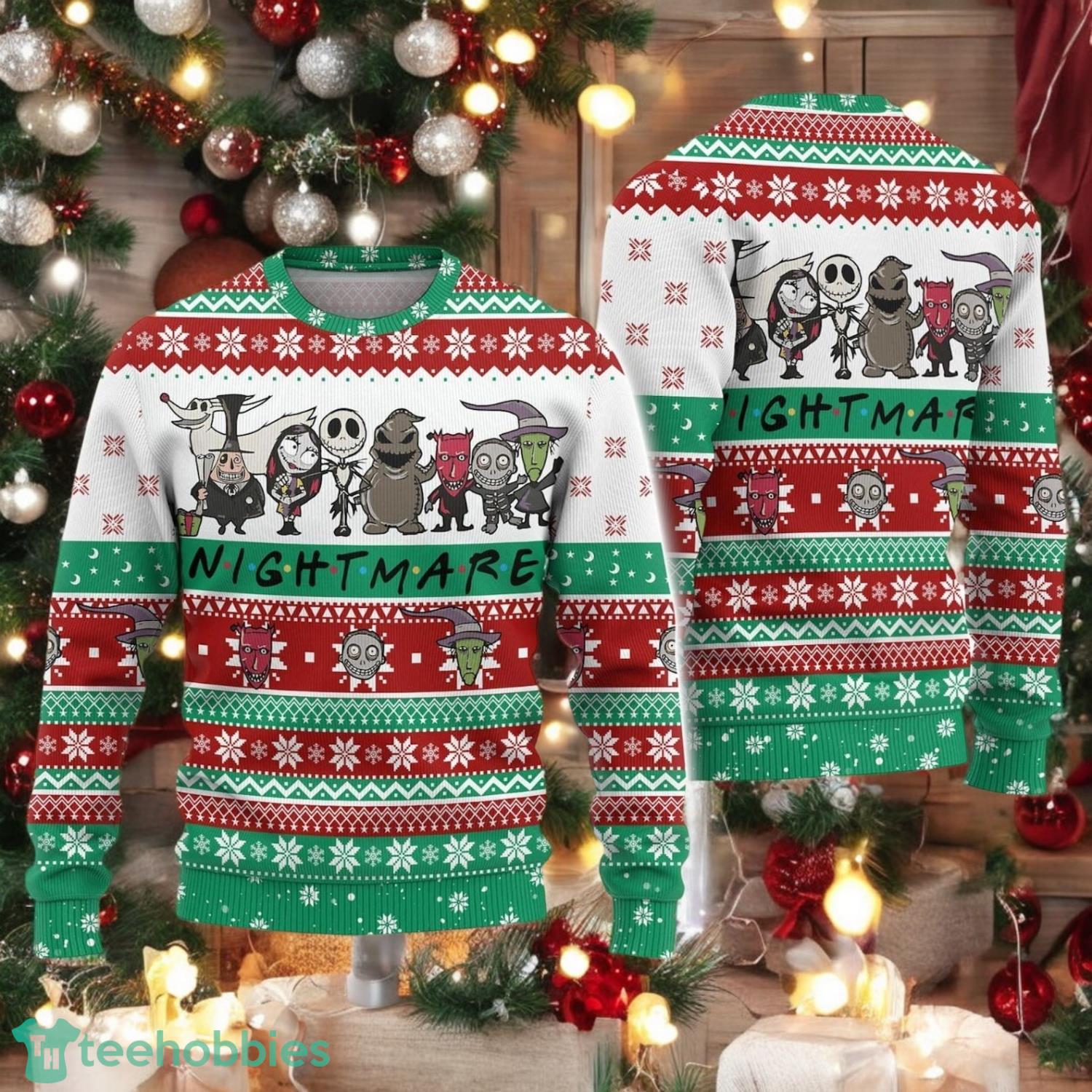 Christmas Jack Skellington Friends Sweater Nightmare Before Christmas Ugly Sweater
