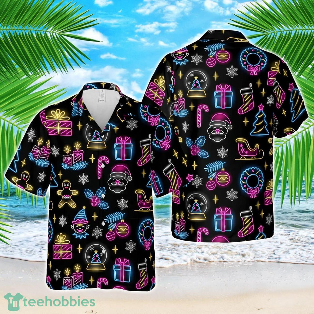 Christmas Neon Hawaiian Shirt