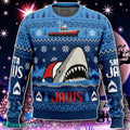 Christmas Shark Santa Jaws Ugly Christmas Sweater Gift For Men And Women