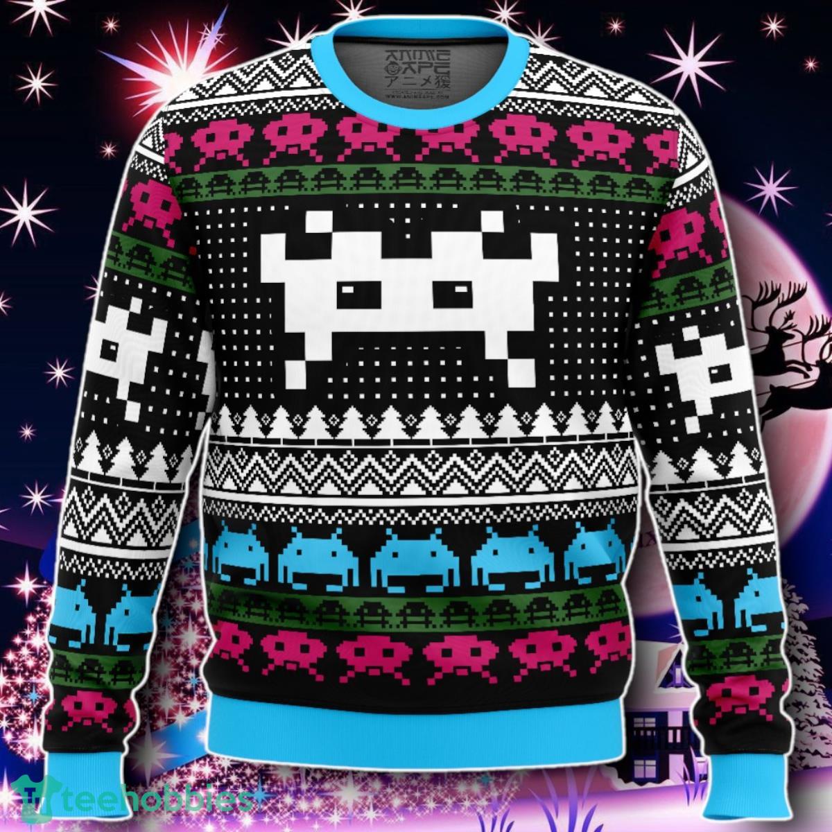 Christmas Space Invaders Ugly Christmas Sweater Gift For Men And Women