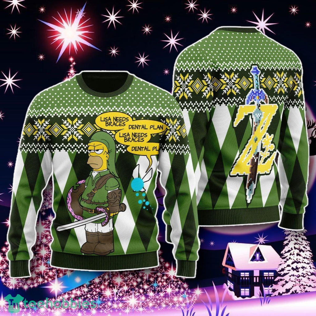 Christmas Sweater Lisa Needs Braces Dental Plan Gift For Men And Women