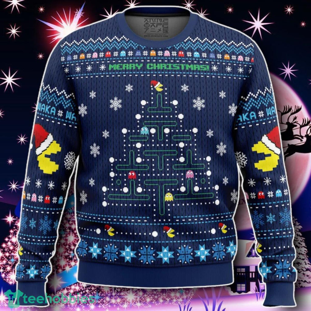 Christmas Tree Pac-Man Christmas Sweater Gift For Men And Women