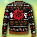 Christmas With The Winchesters Supernatural Ugly Christmas Sweater For Men Women