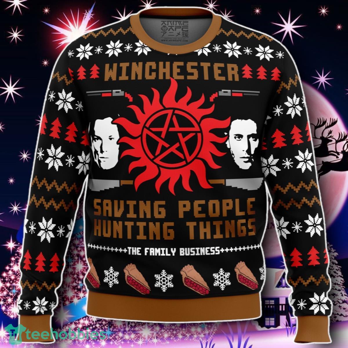 Christmas With The Winchesters Supernatural Ugly Christmas Sweater Gift For Men And Women