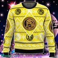 Christmas Yellow Ranger Power Rangers Ugly Christmas Sweater Gift For Men And Women