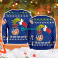 Cincinnati Grinch Hand Ugly Christmas Sweater 3D