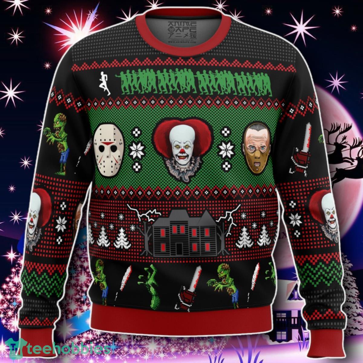 Classic Horror Christmas Ugly Christmas Sweater Gift For Men And Women