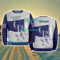 Colorado Rockies MLB Sporty Color Custom Name Christmas Ugly Sweater Gift For Fans