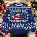 Columbus Blue Jackets NHL Ugly Christmas Sweater Team Holiday Christmas Gift
