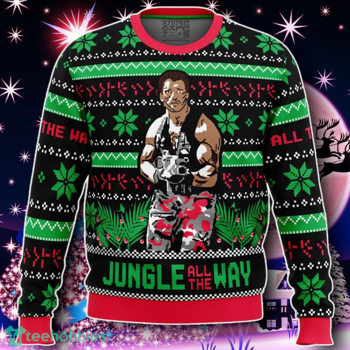 Commando Arnold Schwarzenegger Ugly Christmas Sweater Gift For Men And Women