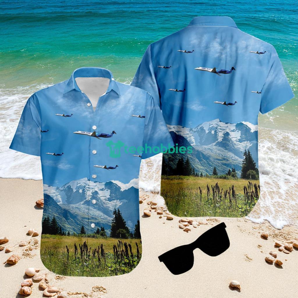 Contour Airlines Embraer ERJ-145LR Tropical Hawaiian Shirt The Best Summer