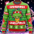 Cowabunga Raphael Christmas Turtles Ugly Christmas Sweater Gift For Men And Women