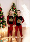 Cowboy Horsing Rocking Around Christmas Tree Family Matching Pajama Set