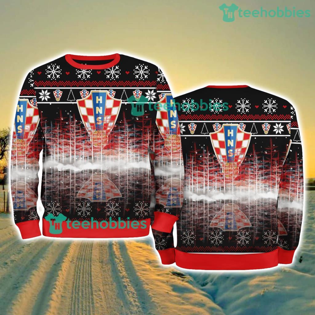 Croatia National Football Pine Christmas Ugly Sweater New Style Best Gift For Fans