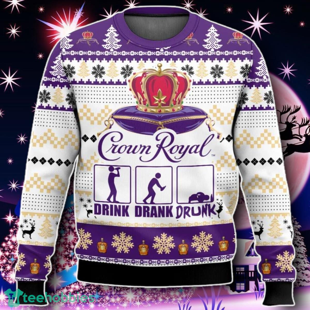 Crown Royal Drunk Ugly Sweater Gift For Men And Women