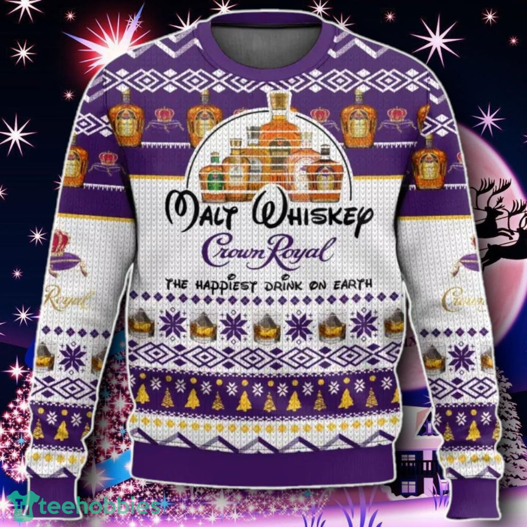 Crown Royal Happiest Drink 3D Sweater Gift For Men And Women