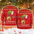 Crvena Zvezda Grinch Hand Ugly Christmas Sweater 3D