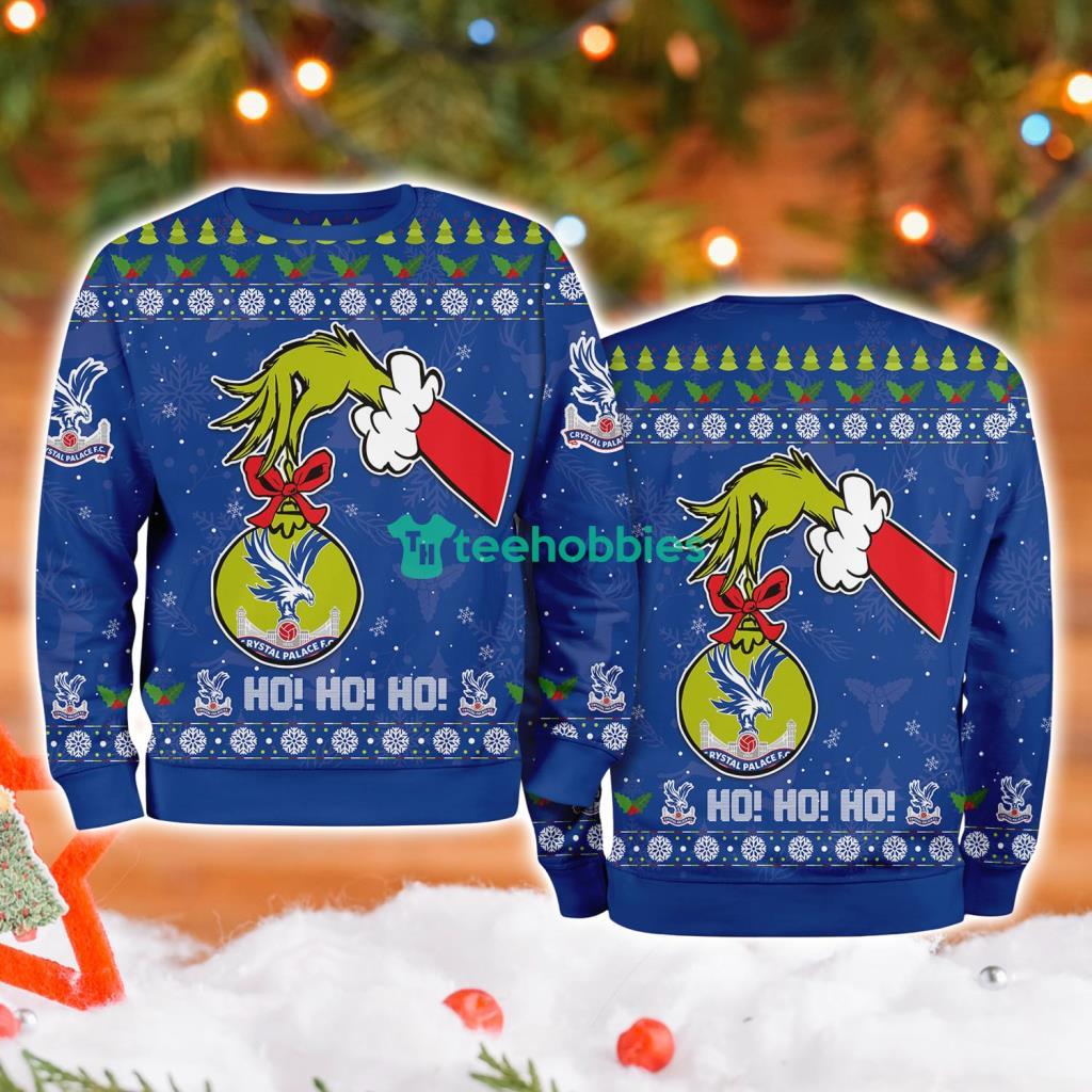 Crystal Palace Grinch Hand Ugly Christmas Sweater 3D