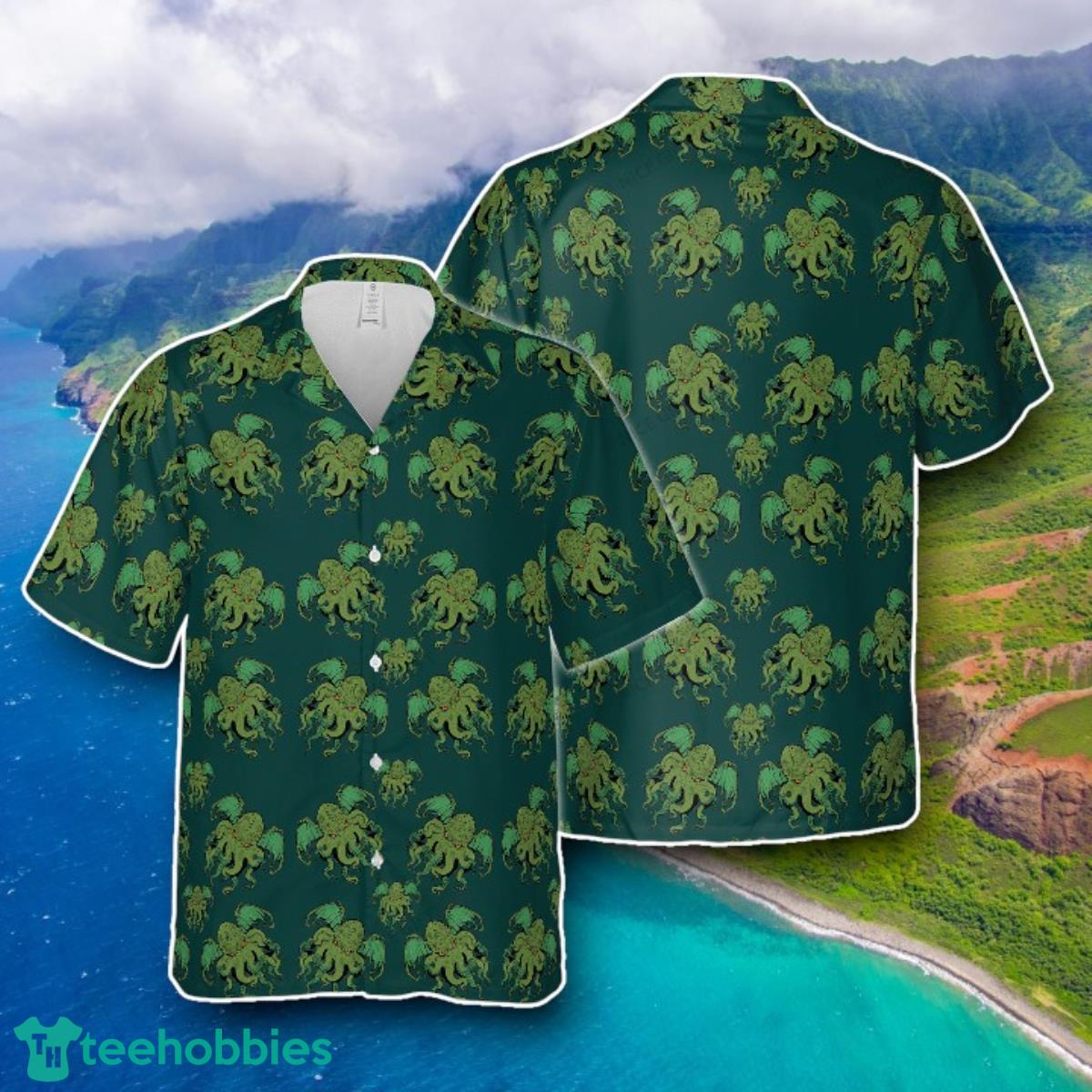 Cthulhu Pattern Hawaiian Shirt Style Gift For Men And Women