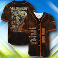 Custom Name A Real Man Will Chase After You Halloween Baseball Jersey Style Gift