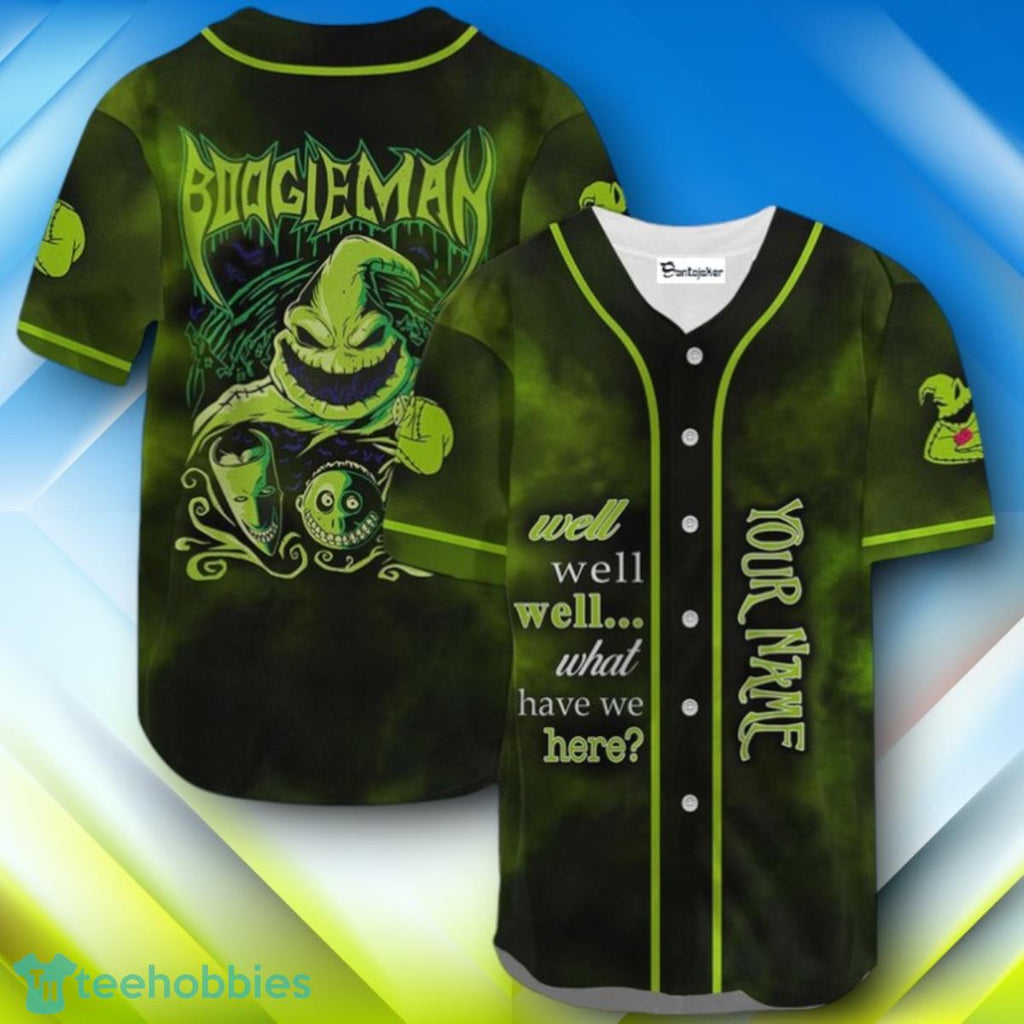 Custom Name Boogieman Well Well Well Halloween Baseball Jersey Style Gift