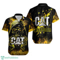 Custom Name Caterpillar Death Skull Gift Halloween 3D Hawaiian Shirt