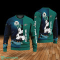 Custom Name Dallas Stars Cartoon Mouse Couple Christmas 3D Sweater