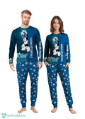 Custom Name Kansas City Royals Cartoon Mouse Couple Christmas Matching Pajamas Set