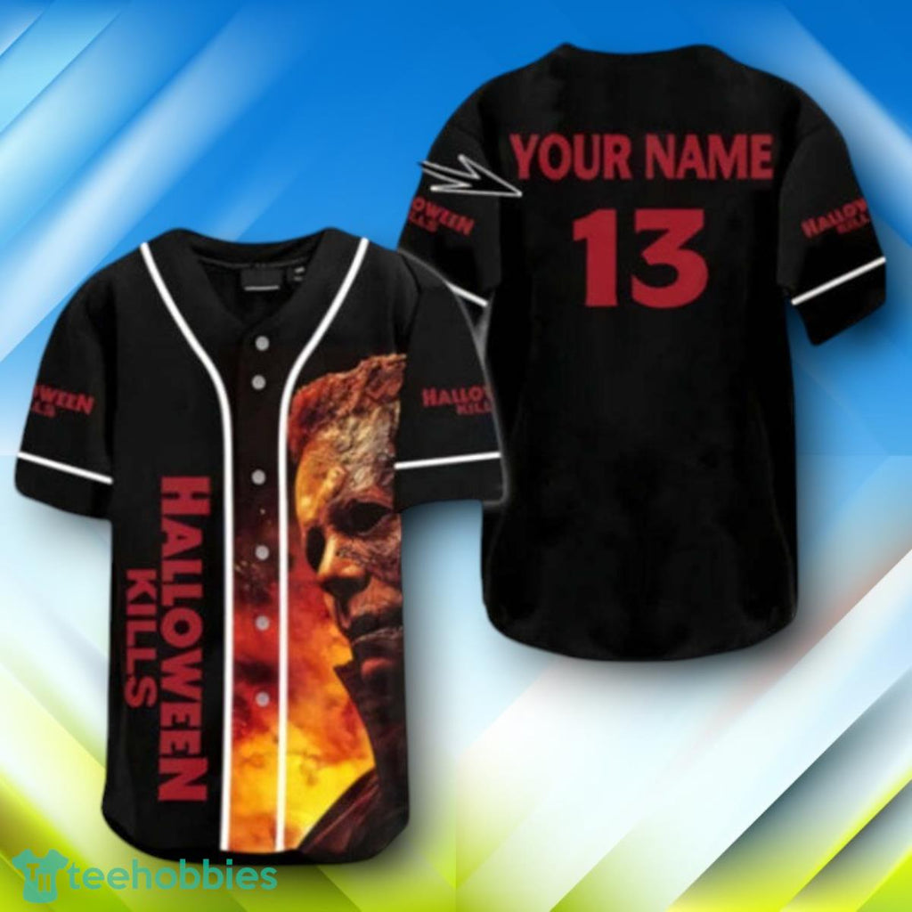 Custom Name Michael Myers Halloween Kills Halloween Baseball Jersey Style Gift