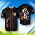 Custom Name Nightmare Christmas Town Halloween Baseball Jersey Style Gift